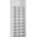 VASAGLE Shoe Storage Cabinet, 10 Tier Shoe Rack Organizer, Holds Up to 30 Pairs of Shoes, for Entryway Bedroom, 12.6 x 24.8 x 73.6 Inches, White ULBS273T14