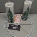 Large Fern Printed Drum Lamp Shades set of 2, 13"x13"x10" Medium Fabric Lamp Shades for Table Lamps,Floor Lamps.Easy-to-assemble Lamp Shade for Farmhouse or Modern Room Decoration.Sipder Design.