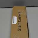 MySit 2" Casters with Brake Lock (Threaded Stem Bolt M10x25), Heavy Duty Swivel Stem Brake Caster Wheels with Hardwares Nuts for Shopping Carts Trolley - Pack of 4