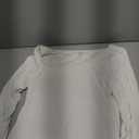 SUUKSESS Women Double Lined Fitted Basic T Shirts Scoop Neck Long Sleeve Crop Top (Large)