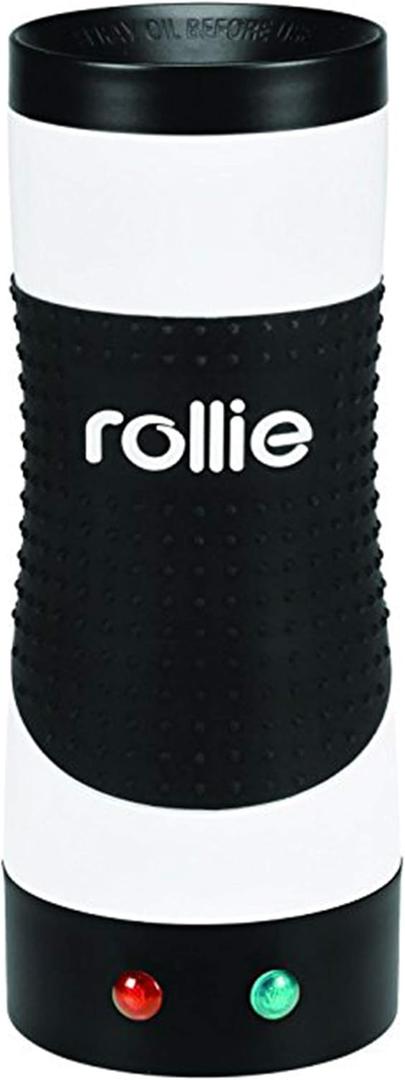Rollie Hands-Free Automatic Electric Vertical Nonstick Easy Quick Egg Cooker (White)
