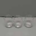 Cabilock Whiskey Glasses 4pcs Plastic Cups Stemless Wine Glasses Clear Coffee Cups Tea Cup Wine Tumblers Beverage Glasses Drinking Cups for Juice Milk Beverage Whiskey Glasses Terrarium