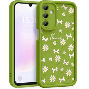 Case for Samsung Galaxy A16 5G, Silicone Shockproof Cover Women | Soft Silicone TPU, Raised Bezels, Precise Cutouts, Crisp Button Response, Shock Protection, Easy Install, Daisy Bloom