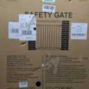 29.5-40.5" Baby Gate for Stairs, Dog Gate for Doorways, Walk Thru Auto Close Metal Baby Safety Gate for The House, Stairs and Doorways, Child Gate Pressure Mounted, Pet Gate for Dog Indoor - Black