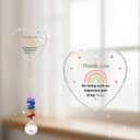 Glass Ornament Suncatcher - an Important Part of My Story - Thank You Gift - Motivational Gifts - Positive Keepsake - Encouragement Xmas Birthday Mother's Day for Men Women