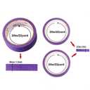 3 Rolls Purple Art Craft Tape Removable Masking Tape Multi Purpose Tape for DIY Labeling Decoration, 1/2 Inch x 40Yards and 1.5 Inches x 20 Yards