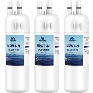 MARRIOTTO EDR1RXD1 Refrigerator Water Filter Compatible with Whirlpool W10295370A, WHR1RXD1, KAD1RXD1, Filter 1, W10295370, P4RFWB, P8RFWB2L, 46-9930, 46-9081 Refrigerator Water Filter, Pack of 3