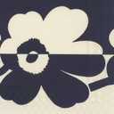 2 x IHR Ideal Home Range Party Napkins Disposable 3-Ply Paper Lunch Napkin Pack, 6.5" x 6.5", Suur Unikko Linen Blue, 20-Count