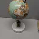 Deco 79 Marble Globe with Marble Base, 7" x 7" x 11", Teal