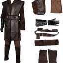 CosFantasy Mens Tunic Costume Knight Tunic Uniform Cosplay Full Sets, Size Large