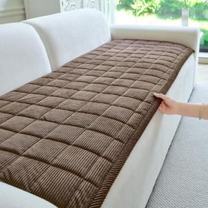 Couch Cover for Dogs Washable, Non Slip Couch Covers for 3 Cushion Sofa Pet Friendly, Soft Fuzzy Sofa Covers for Pets, Dog Couch Cover Furniture Protector(1PC,Dark Brown,27.6"x70.9")