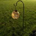 EXCMARK Shepherd Hook 48 inch 1/2 inch Thick Use at Weddings, Hanging Solar Lights, Lanterns, Bird Feeders, Metal Hanger Hook. (Black, 48 inch) U.S. Patent.