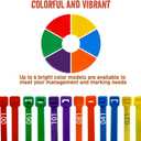 Vibrant 120Pcs Chicken Leg Bands-Easily Identify Your Poultry with Colorful Leg Bands-Durable and Laser Engraved for Long-Lasting Visibility-Perfect for Chicken,Duck,and Goose Owners