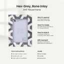 Handicrafts Home Handmade Decorative 4x6 Picture Frame- Unique Boho Chic Home Décor, Hex Grey Photo Frame for Wall & Tabletop, Colorful Frames for Living Room, Bedroom, Office Decor & Gift
