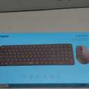 Rapoo Wireless Keyboard and Mouse Combo, Blade-Series E9310M 99-Key Ultra-Thin Keyboard and M300G Silent Mouse, Support 4 Devices, Quiet, Compact, Battery Powered, for Windows/Mac/Linux/Chrome (9360M, Black)