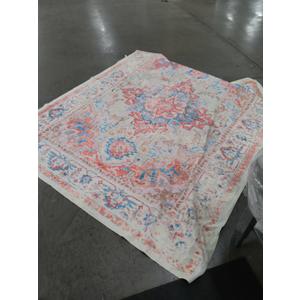 Washable Area Rugs Boho Vintage Neutral Modern Pale Green 8x10 Non Slip Large Carpet for Living Room Dining Room Bedroom