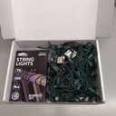 Joiedomi Multicolor Christmas String Lights,100 Count 21.4FT Christmas Fairy Tree Lights Plug in for Indoor Outdoor Xmas Decorations Patio Holiday Theme Party Yard House,Green Wire