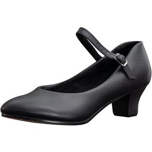 ARCLIBER Character Shoes for Women Ankle Strap 1.55" Dance Heels for Ballroom Salsa Tango, 8.5