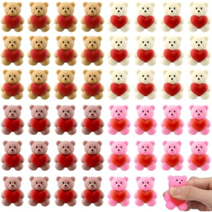 Civaner 60 Pcs Valentines Day Gifts Mini Bear Taba Stress Relief Mini Valentines Basket Fillers Cute Fidget Easter Basket Stuffers or Adults Birthday Party Office Stocking Stuffer Gift