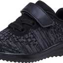 Toddler/Little Kid Boys Girls Shoes Running Sports Sneakers (All Black, Size: 13 Little Kid)