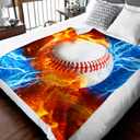 Baseball Blanket for Boys Baseball Blankets for Toddlers Kids Adults Team, 40”X50” Lightweight Soft Sport Throw for Sofa Couch Bed Office for Son Birthday