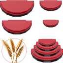 4 Pack Tortilla Sealers, 4-In-1 10"+8"+6"+4" Flour Tortilla Crimper, Quesadilla Maker, Tortilla Press - Make Tacos, Crumpet, Calzones, Burritos - Environmentally Friendly Biodegradable Material (Red and black)