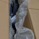 30" Metal Table Base with Suction Cups, Modern Desk Base for Marble, Glass, Wood Top, Furniture Legs for Home, Kitchen, DIY Desk, End Table, Coffee Table (Black, 30" H*25.3" W)