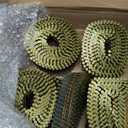 Hotop 3600 Count Siding Nails, 15-degree Wire Collated Coil Siding Nails, Full Round Head Mild Steel Nail for Sheathing Decking Fencing Attachment Replacement Parts(1 1/2 Inch)