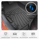 Floor Mats & Cargo Liner for 2018-2025 Jeep Wrangler JL Unlimited 4X4 4 Door Accessories Backrest Mat 2 Row Liner Set All Weather TPE 3D Cargo Mat for Wrangler JL Accessories 6PCS(Not for 4XE)