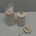 Termichy Stackable Formula Dispenser Portable Milk Powder Container, 2 Pack, Warm Grey