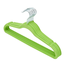 Pack of 10 VELVET HANGER GREEN