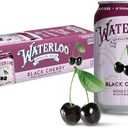 Waterloo Sparkling Water, Black Cherry Naturally Flavored, 12 Fl Oz Cans (Pack of 12) – Zero Calories and Zero Sugar or Sweeteners, BBD: Dec 13/26