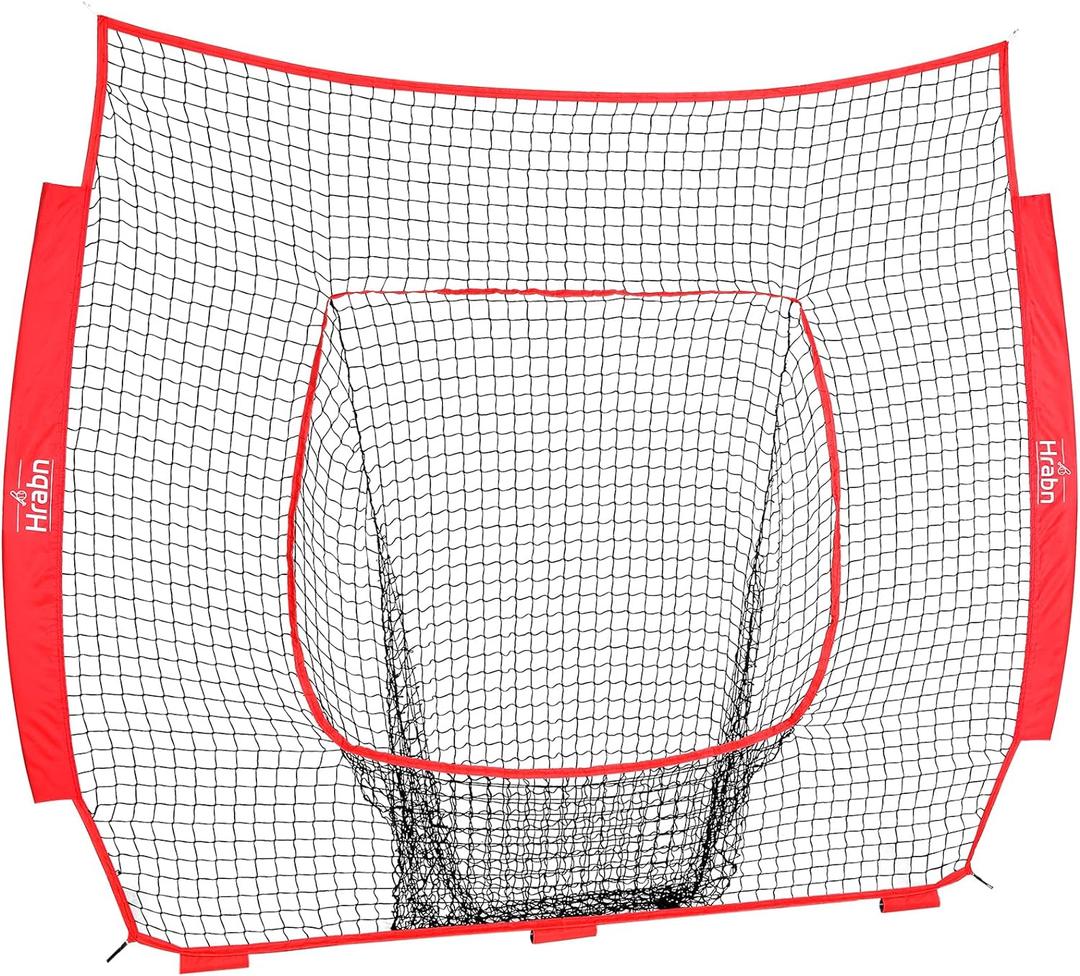 Baseball & Softball Replacement Net (Only Nets, Not Frame) 7-Strand Heavy Duty Knotless Polyester Replacement Baseball Net for Baseball Pitching Hitting and Throwing Practice Fits 7x7FT Size