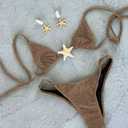 Fashionable & Sexy Solid Color Starfish Bikini Swimwear Summer
