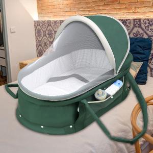 Baby Travel Bassinet Portable with 2 in 1 Canopy for Newborn - Green, Twin