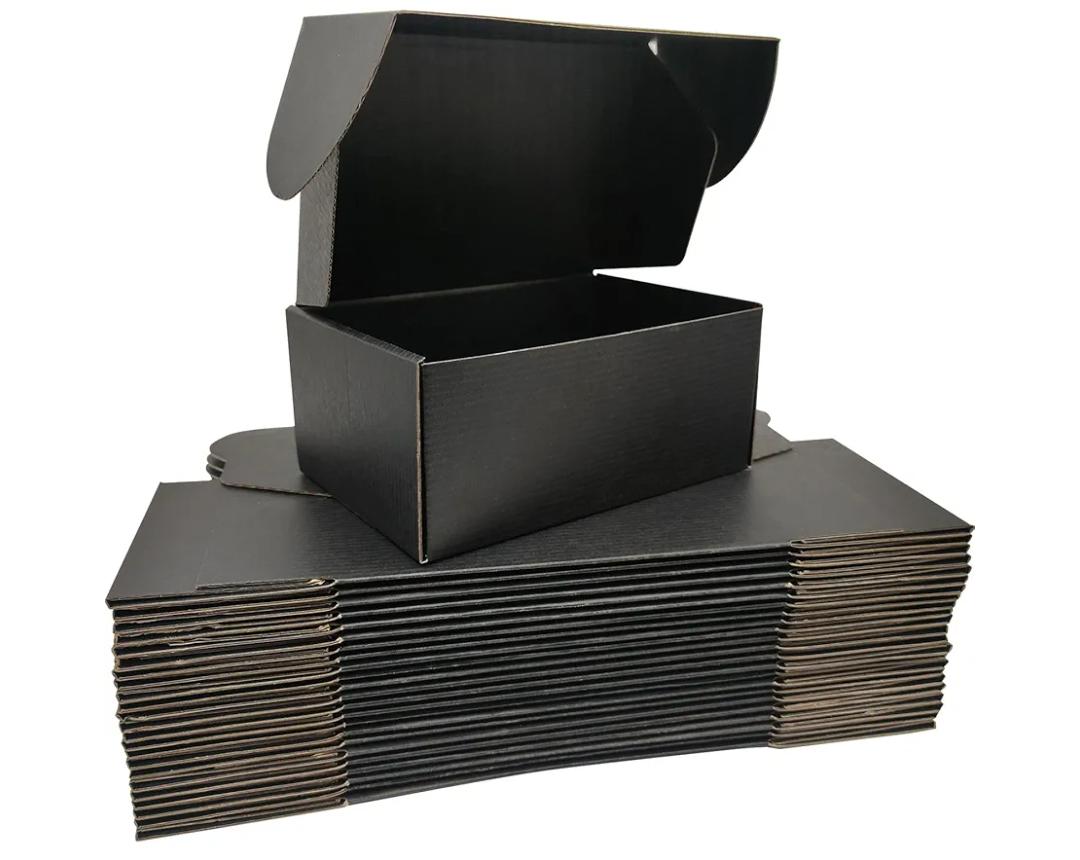 Black Shipping Boxes for Small Business Pack of 20-12x9x4 inches Cardboard Corrugated Mailer Boxes for Shipping Packaging Craft Gifts Giving Products