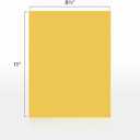 Colored Copy Printing And Writing Paper, 20 pound (75 GSM) 8.5" X 11", Letter Size, 500 Sheets Per Ream. (Gold)
