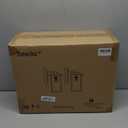 Smeike Outdoor Wall Light Fixtures, Modern Exterior Wall Mount Lanterns, Outside Wall Sconces in Black Finish with Clear Glass for Porch Patio Farmhouse, 2-Pack