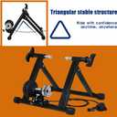 FDW Magnetic Bike Trainer Stand for Indoor Riding, Steel Bicycle Exercise Training Stand with Noise Reduction Wheel,Stationary Bike Resistance Trainer for Road & Mountain Bikes