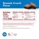 think! Protein Bars, High Protein Snacks, Gluten Free, Sugar Free Energy Bar with Whey Protein Isolate, Brownie Crunch, Nutrition Bars without Artificial Sweeteners, 2.1 Oz (12 Count) (EXP 03/20/27)