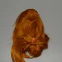 Linfairy Short Orange Wig Halloween Cosplay Costume Wig For Women Party Hair