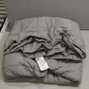 Mr. Sandman Weighted Blanket for Adults Queen Size 15 lbs, Soft Cooling Heavy Minky Blanket for Sleep, Washable Throw Blanket with Glass Beads, 60 x 80 Inches, Grey