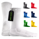 LUX Sports Thin Grip Socks for Cleat Sports - Moisture-Wicking Anti Slip Socks for Men & Women - Soccer, Football, Baseball