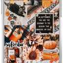 Aesthetic Fall Collage Phone Case Compatible with iPhone 12/iPhone 12 Pro, Autumn Pumpkin Collage Case for Girl Women Men, Unique Soft TPU Bumper Cover Case for iPhone 12/iPhone 12 Pro