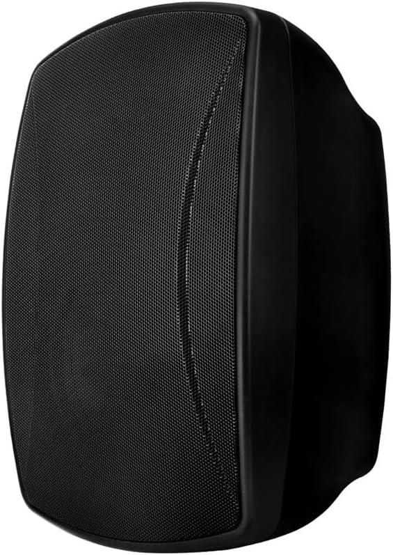 Monoprice WS-7B-62-B 6.5in. Weatherproof 2-Way 70V Indoor/Outdoor Speaker for Use in Whole Home Audio Systems, Restaurants, Bars, Retail Stores, Patio, Poolside, Garage, Black (Each)