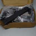 12 Pack - 10 inch Black Hidden L Shelf Bracket (1/5 Inch Thicked) Iron Floating Shelf Brackets Rustic Industrial Metal Brackets for Shelf Support