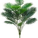 18 Leaf Large Areca Palm Artificial Plant | UV Resistant Faux Palm Tree Leaves Tropical Greenery for Home Office Party Decor Indoor Outdoor