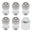 Anti-Theft Wheel Locks Locking Lug Nuts Set 82215711 Replacement for Jeep Wrangler JL 2018-2023 Gladiator JT 2020-2023 with Key