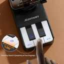 JTEMAN Cell Phone Stand with Bluetooth Speaker and Charging Stand,Piano Keys Design,Music Lovers & Teacher Gifts,Birthday Gifts for Men Women Dad Mom,Cool Tech Gadgets-Black