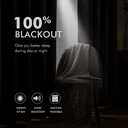 MIULEE Linen Texture Curtains for Bedroom Solid 100% Blackout Thermal Insulated Grey Curtains Grommet Room Darkening Curtains/Draperies Luxury Decor for Living Room Nursery 84 Inch (52x84, 2 Panels)